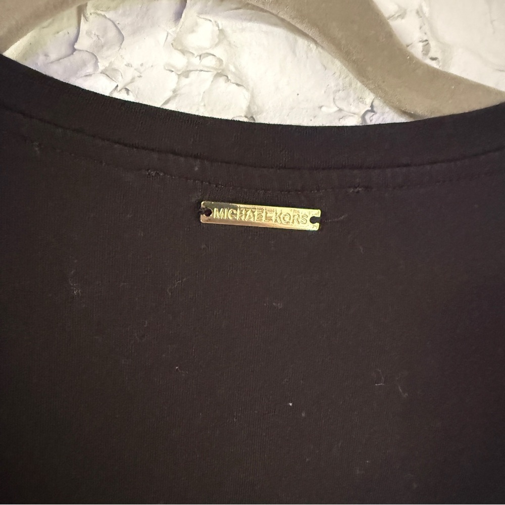 MICHAEL Michael Kors Classic Black Top with Statement Sleeve - Picture 8 of 9